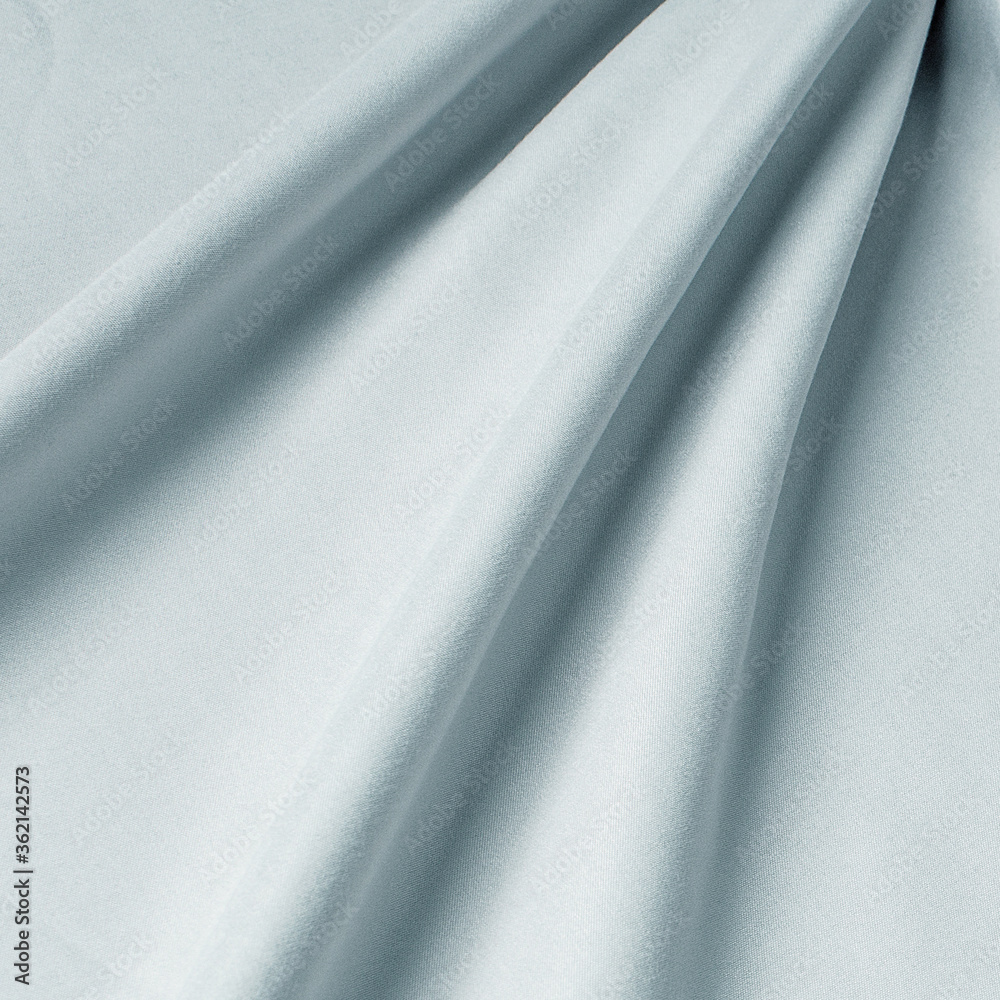 Fototapeta premium Fabric with natural texture, Cloth backdrop. Plain light blue linen fabric.
