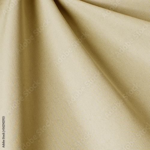 Plain, light brown linen fabric. Fabric with natural texture, Cloth backdrop.