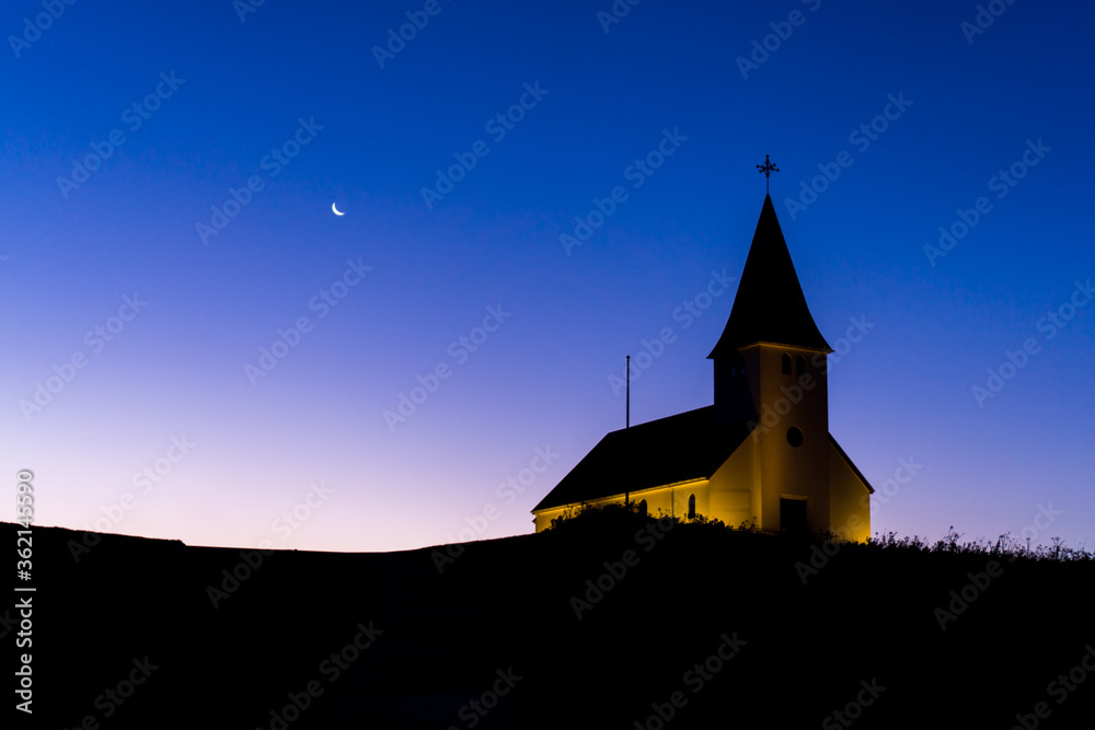 Church during Sunrise