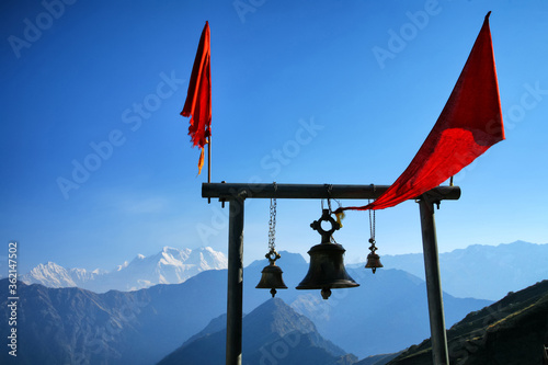 Beautiful scenic landscape of chopta / Tungnath, uttarakhand, india. photo