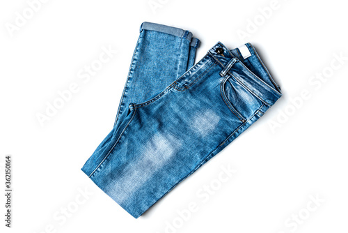 Jeans isolated on white background.