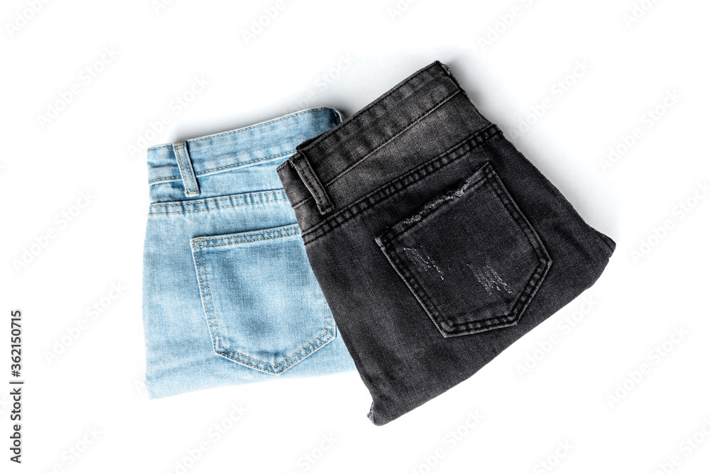 Jeans isolated on white background. Jeans isolated on white background.