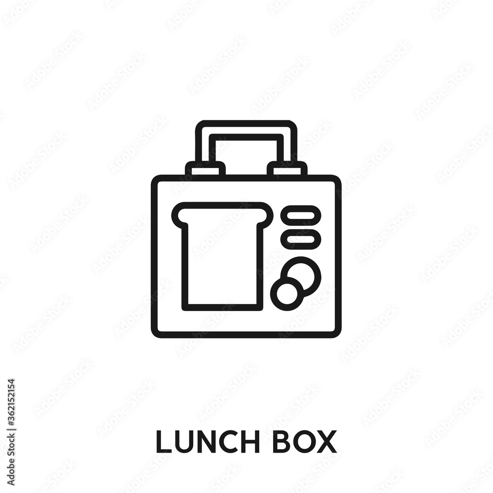 lunch box vector icon. lunch box sign symbol. Modern simple icon element for your design lunch box vector icon. lunch box sign symbol. Modern simple icon element for your design