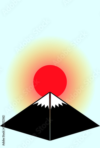 紙の富士山