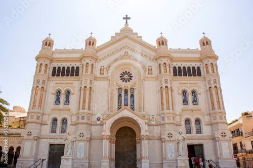 Cathedral of Reggio Calabr. Close up, Reggio calabria's church or cathedral during a sunny day. © Giampaolo