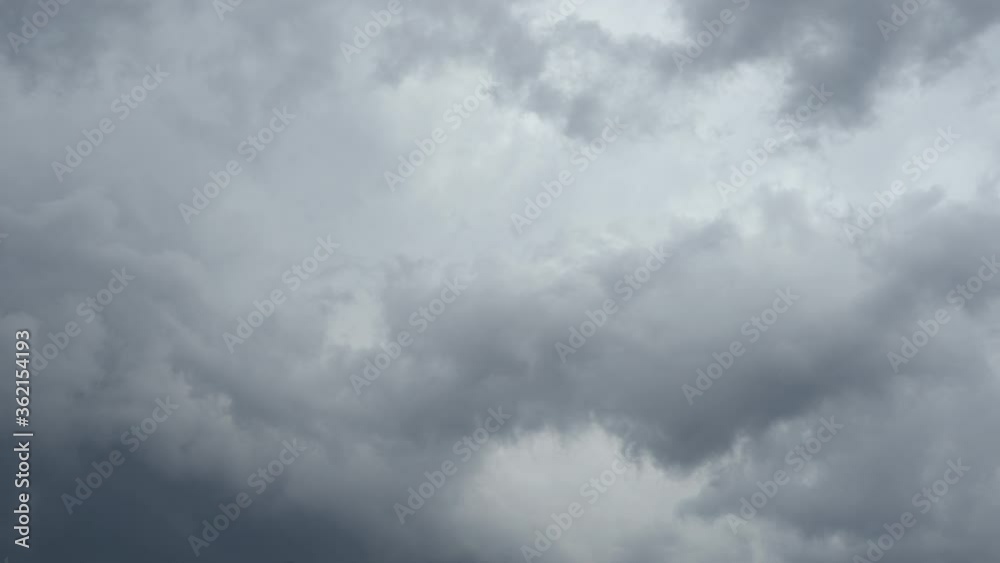Dark, ominous, gray thunderclouds. Timelapse Dark, ominous, gray thunderclouds. Timelapse