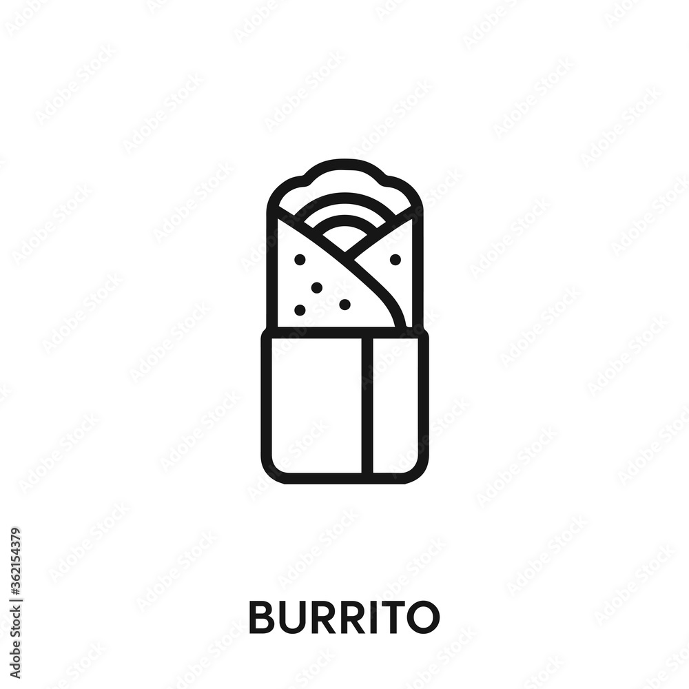 burrito icon vector. mexican food icon vector symbol illustration. Modern simple vector icon for your design. mexican food icon vector burrito icon vector. mexican food icon vector symbol illustration. Modern simple vector icon for your design. mexican food icon vector