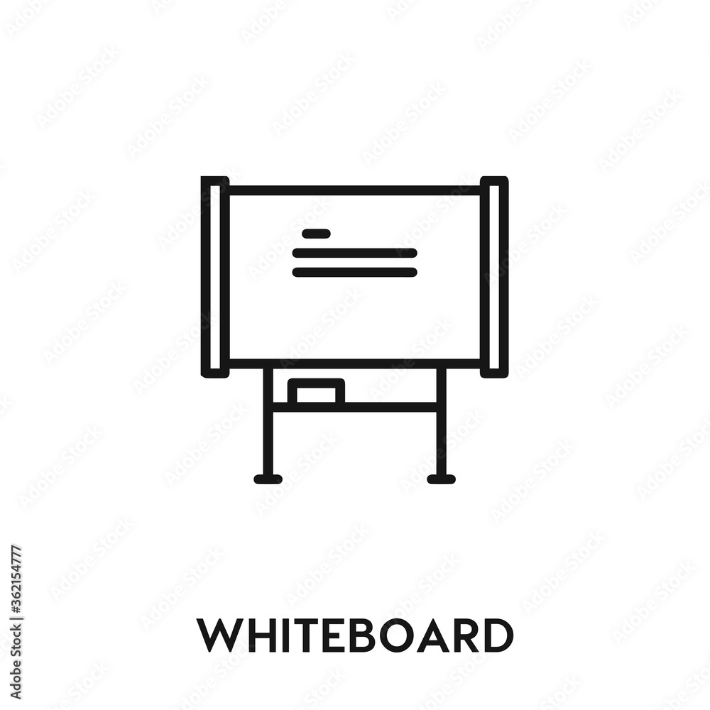 whiteboard vector icon. whiteboard sign symbol. Modern simple icon element for your design whiteboard vector icon. whiteboard sign symbol. Modern simple icon element for your design