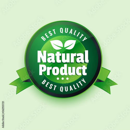 best qaulity natural product label stocker design