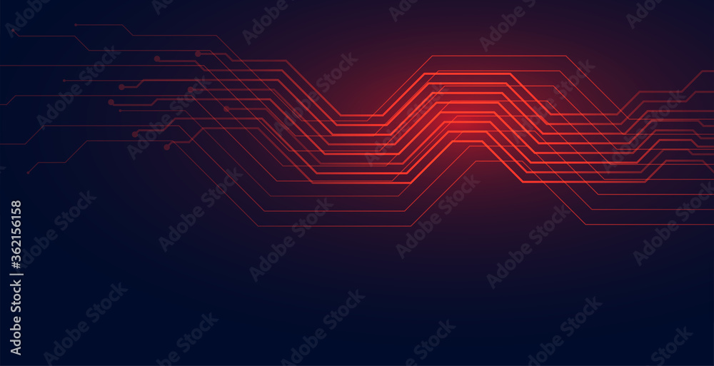 circuit lines technology diagram background in red shade circuit lines technology diagram background in red shade