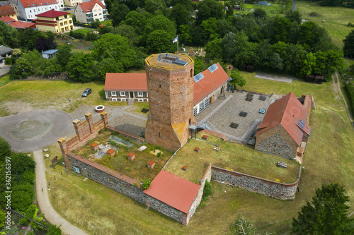 Löcknitz - Loecknitz Castle is a castle in southeastern Mecklenburg-Western Pomerania, of which today only remnants, such as the octagonal keep are obtained. Loecknitz Castle dates back 1212 photo