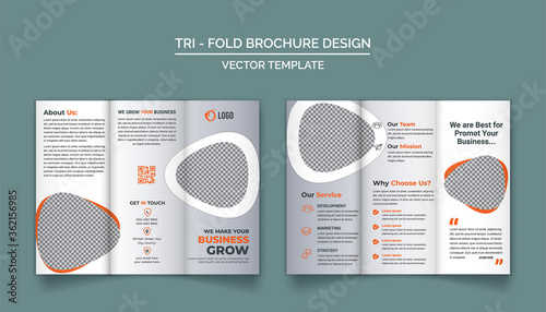 Tri-Fold Brochure Design Template for your Company, Corporate, Business, Advertising, Marketing, Agency, and Internet business.
