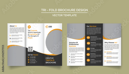 Tri-Fold Brochure Design Template for your Company, Corporate, Business, Advertising, Marketing, Agency, and Internet business.
 photo