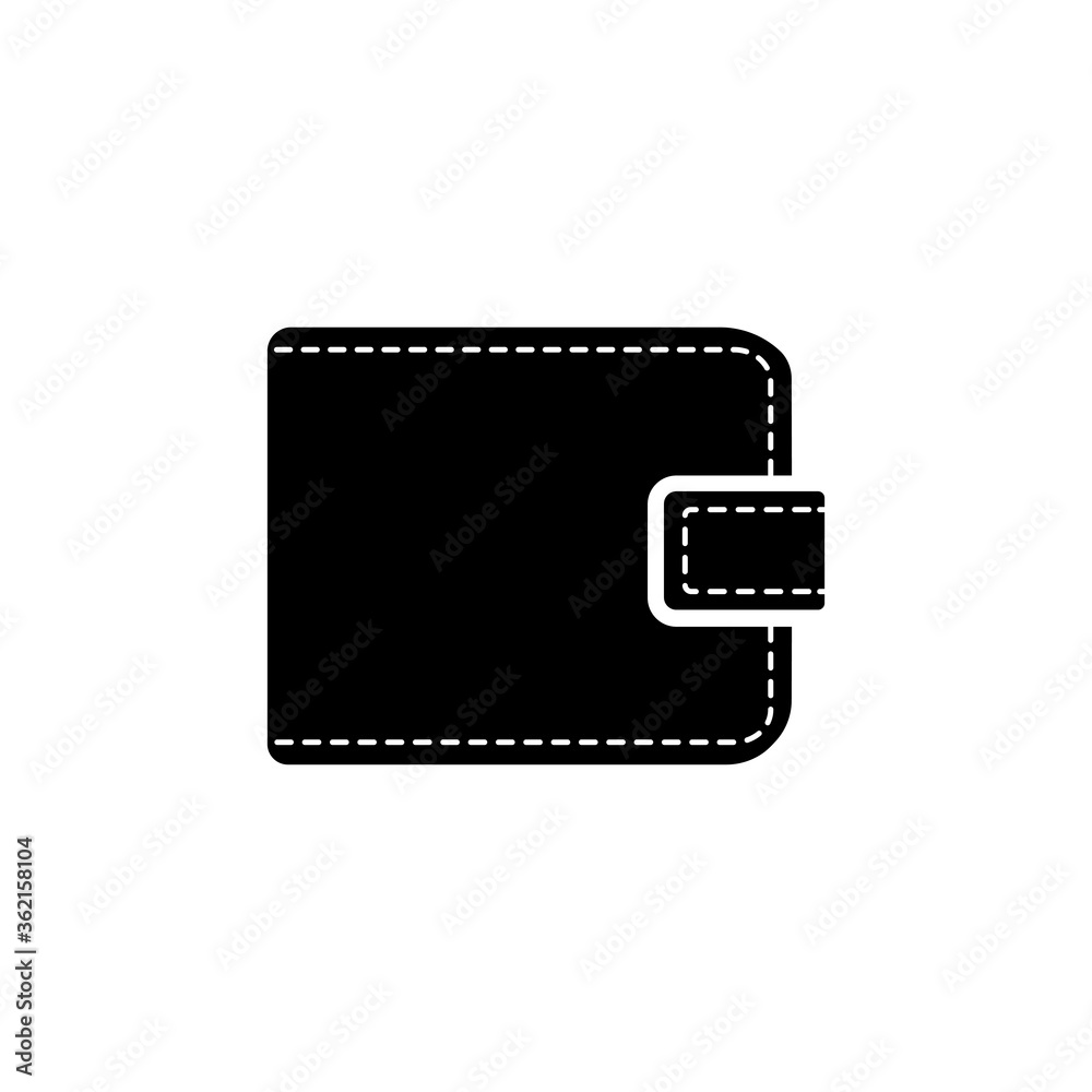 Vector Icon Wallet in a Trendy Flat Design Vector Icon Wallet in a Trendy Flat Design