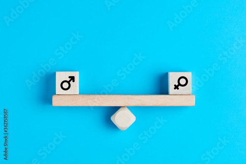 Картината върху платно Concept of gender equality