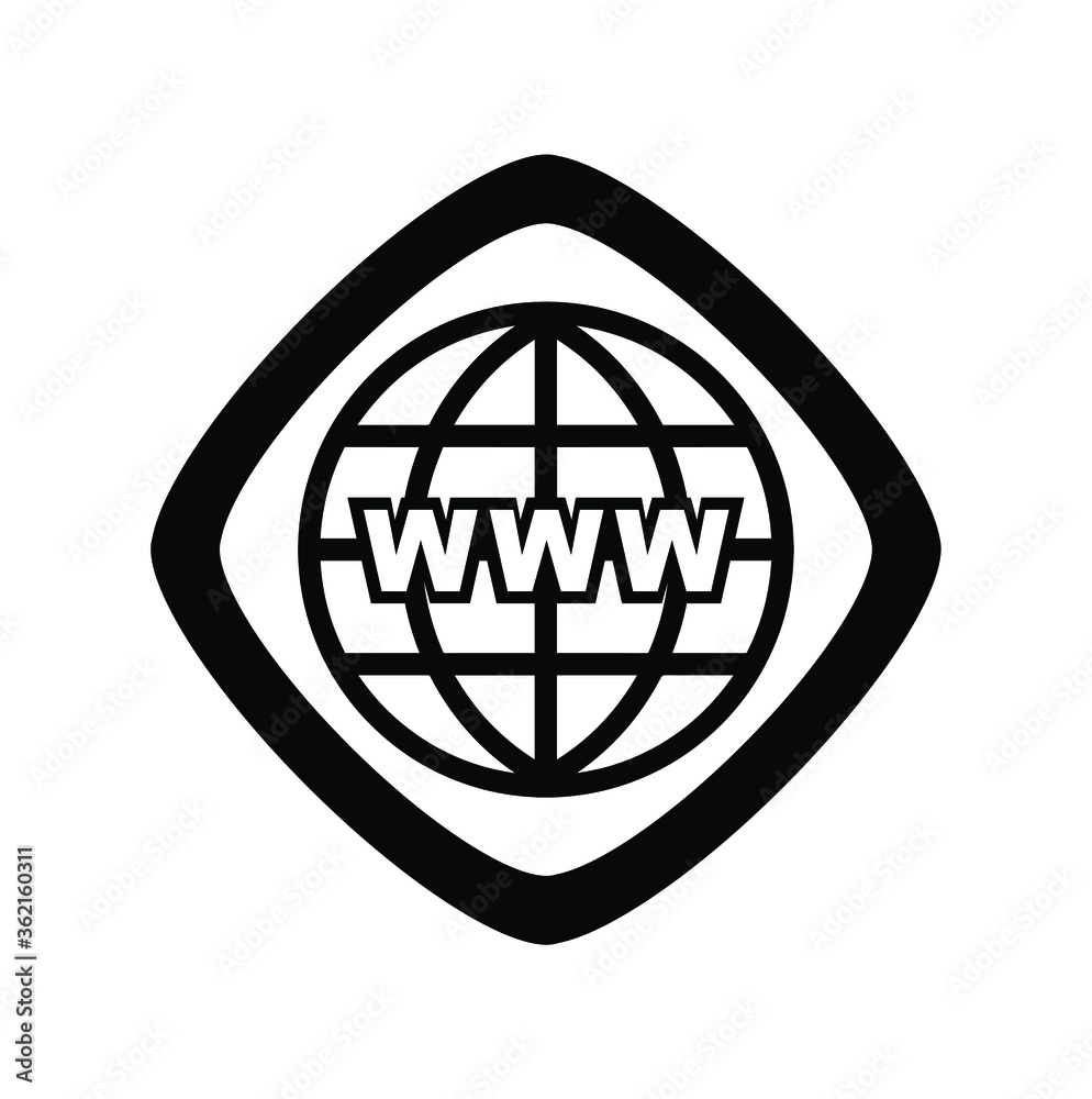 world wide web icon vector world wide web icon vector