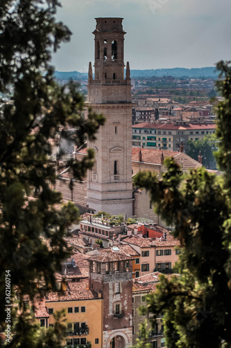 Verona Cathedral Tower or Cattedrale Santa Maria Matricolare, Duomo di Verona, Verona, Italy photo