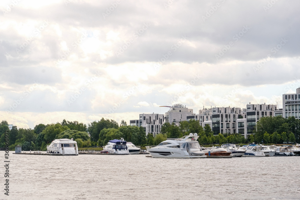 Obraz premium View of the Yacht Club in St. Petersburg