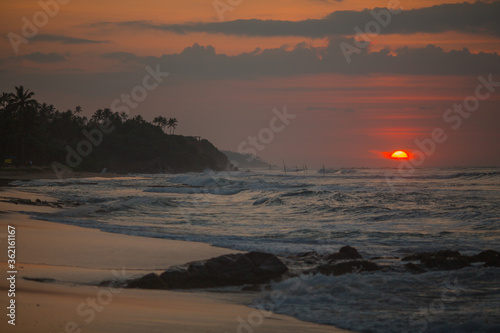 sunset at sea