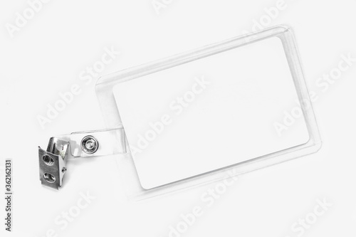 Fotografie Blank id card on white background