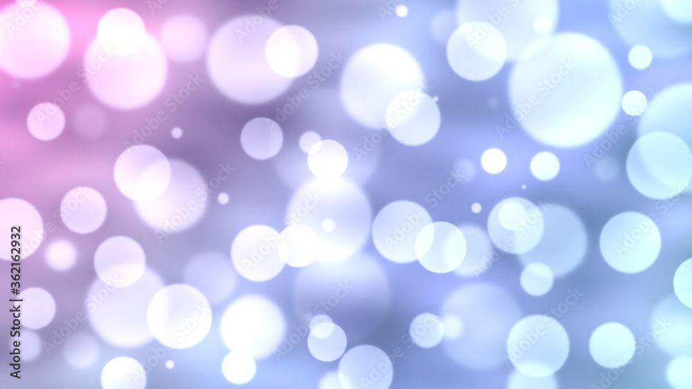 Abstract bokeh lights with soft focus light background