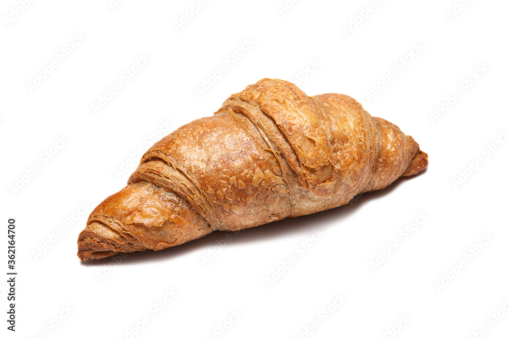 Fresh french croissant isolated on white background Fresh french croissant isolated on white background