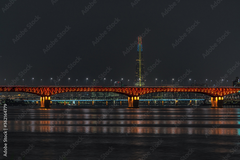 Seongsu bridge at night