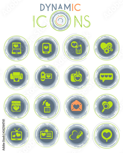 Love messages dynamic icons