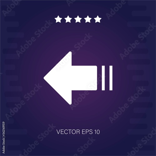 left vector icon