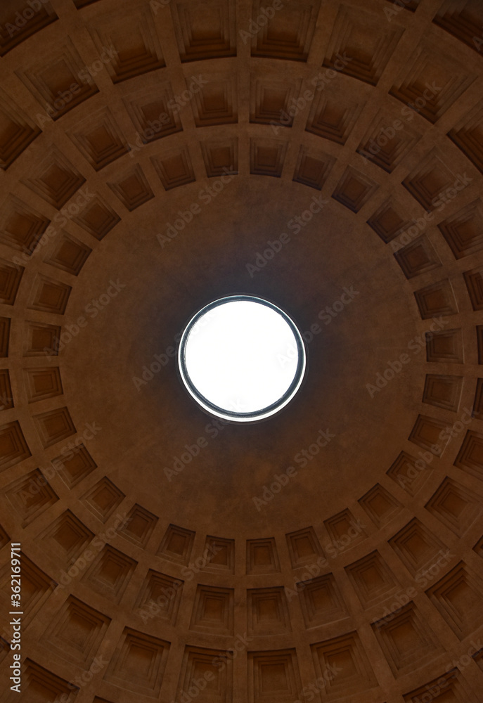 The ceiling of the Pantheon, Rome