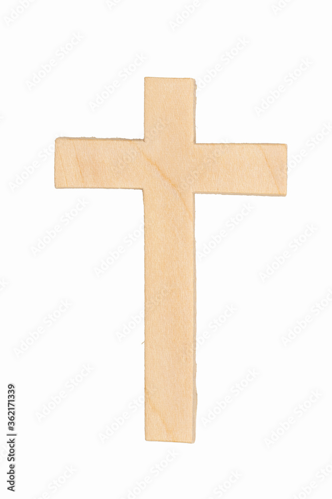 Blank unfinished light wood cross