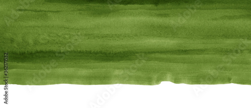 horizontal green watercolor background