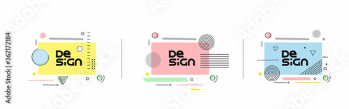 Abstract flat linear promotion dynamic geometric motion shapes. Pattern for cover design, poster, banner, card, greeting, business, decoration.