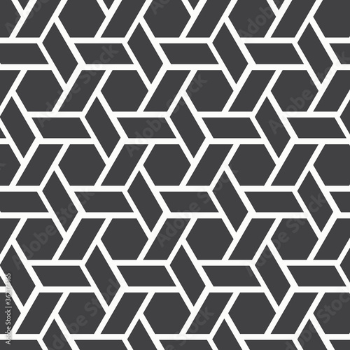 linear pattern with crossing thick poly lines, polygons. Abstract geometric texture. pattern is on swatches panel