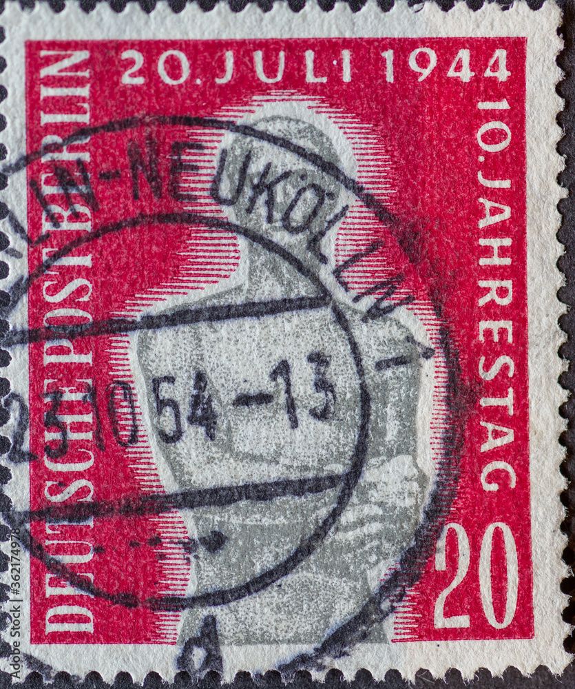 GERMANY, Berlin - CIRCA 1954: a postage stamp from Germany, Berlin ...