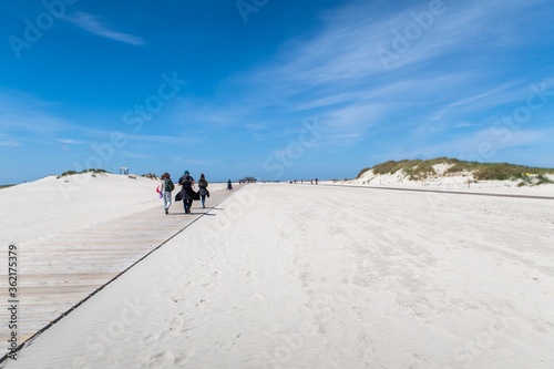 Beach Panorama with white Sand