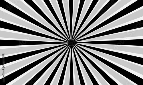 black and white rays