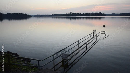 Upper Seletar Reservoir, Singapore 2019  HD video of Upper Seletar Reservoir lake during beautiful sunset 
 photo