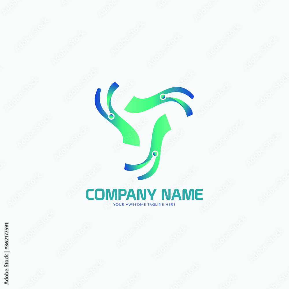 Fototapeta premium Abstract internet logo