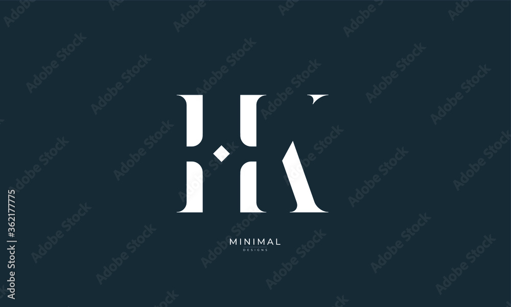 Alphabet letter icon logo HK Alphabet letter icon logo HK