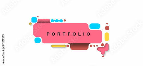 Abstract colorful banner art poster with space of your text, vector illustration Design.