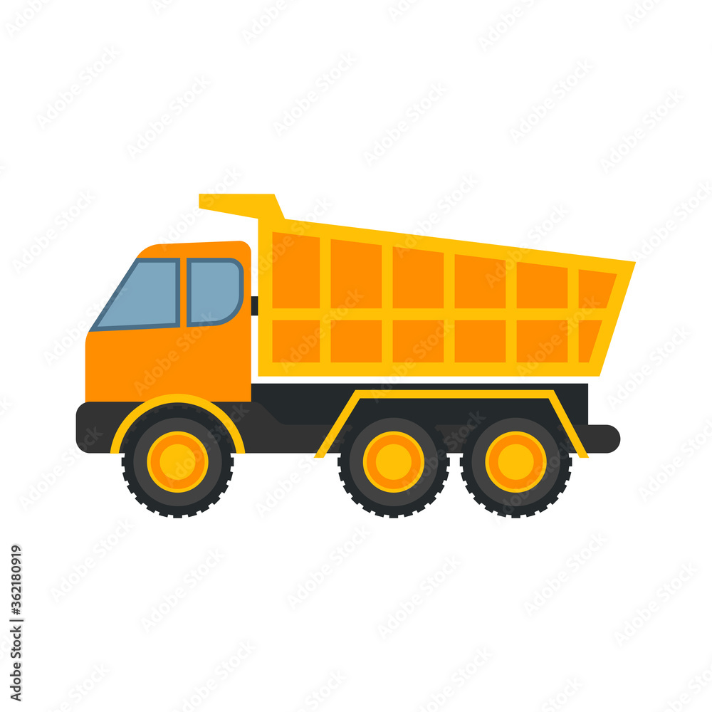 heavy equipment logo isolated on white background. vector illustration