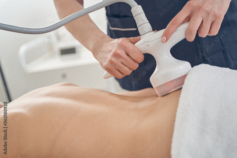 Fototapeta premium Easy and safe way of reducing fat under skin