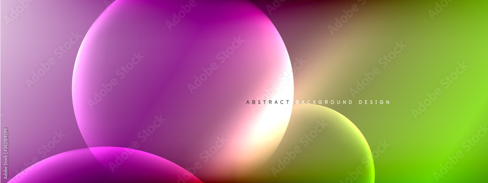 Vector abstract background liquid bubble circles on fluid gradient with shadows and light effects. Shiny design templates for text Vector abstract background liquid bubble circles on fluid gradient with shadows and light effects. Shiny design templates for text