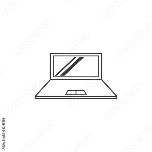 laptop  logo icon vector illustration