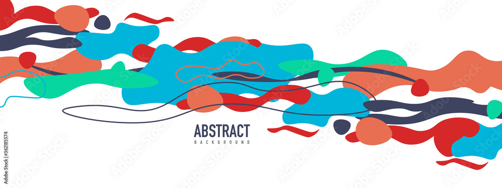 Trendy liquid style shapes abstract design, dynamic vector background for placards, brochures, posters, web landing pages, covers or banners Trendy liquid style shapes abstract design, dynamic vector background for placards, brochures, posters, web landing pages, covers or banners