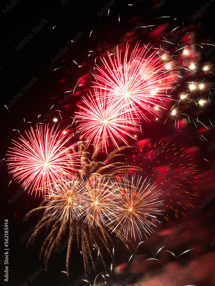 Obraz premium Bahrain National Day Fireworks on December 16, 2018