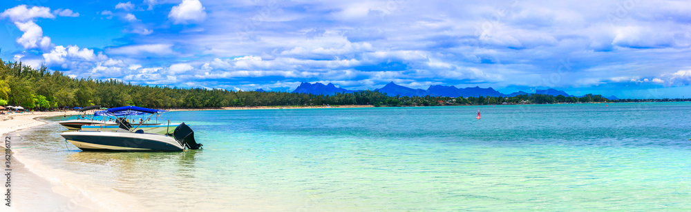 Best beaches of Mauritius island - Mont Choisy in norther part