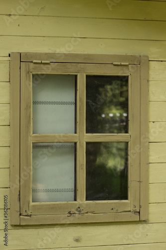 old wooden window