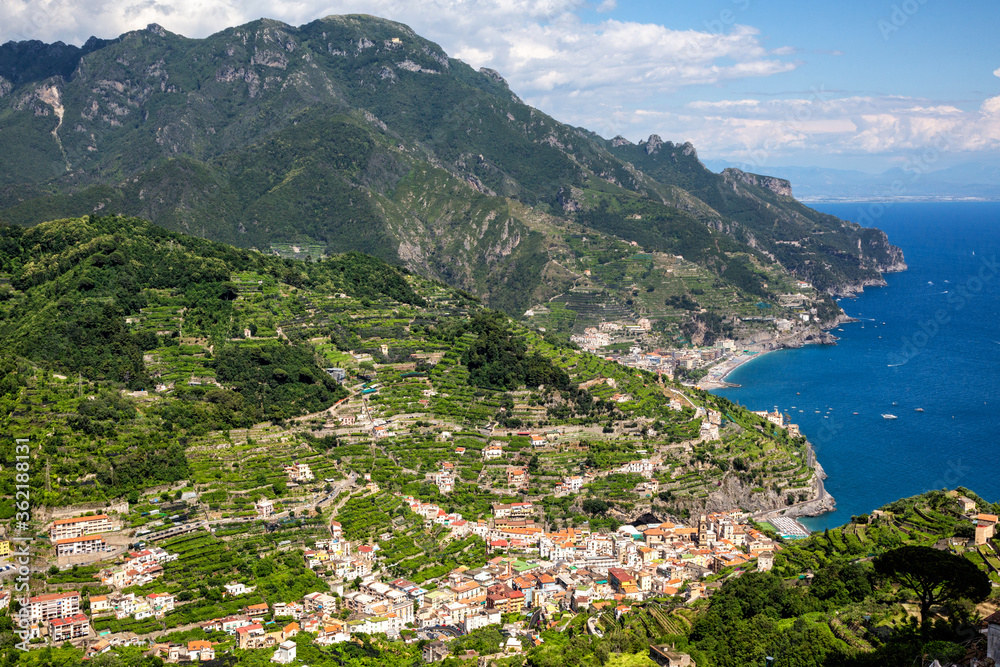 Ravello, Italy - Amalfi coast, view from Ravello, a little charming village 